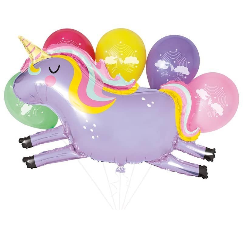 Unicorn Bouquet Balloons 6pk - NextParty