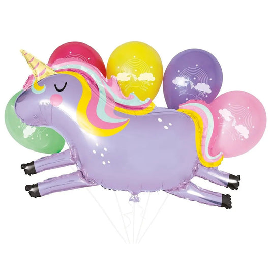 Unicorn Bouquet Balloons 6pk - NextParty