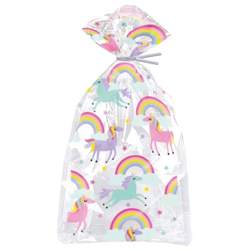 Unicorn Cello Bags 20pk 28cm x 13cm (11" x 5") - NextParty