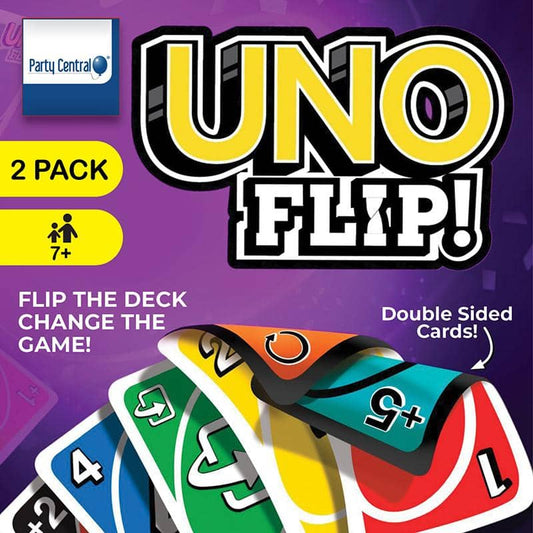 UNO Flip! Cards Double Side Playing Cards - Turn Over - NextParty