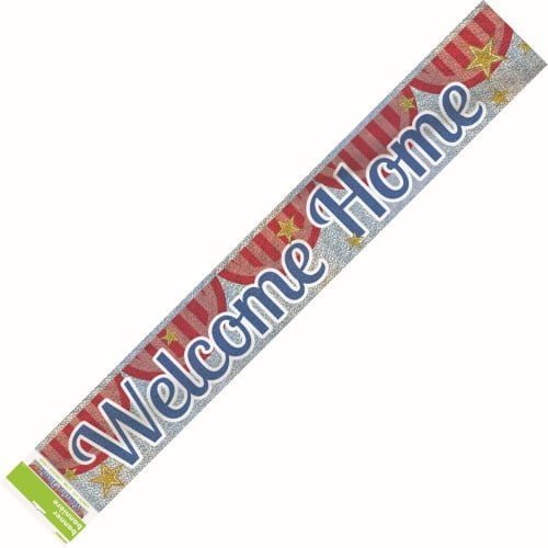 Welcome Home Foil Banner 2.7m - NextParty