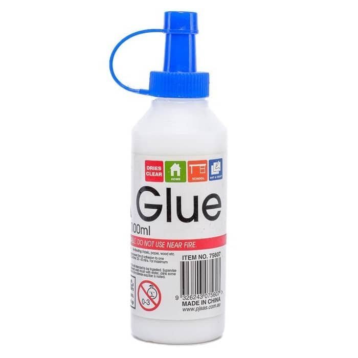 White PVA Glue 100ml Wood Craft School Home Office - NextParty