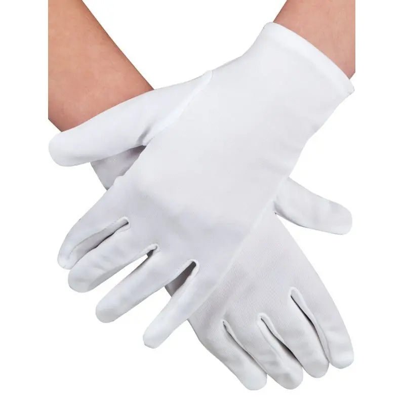 White Short Gloves (1 Pair) Adult Size - NextParty