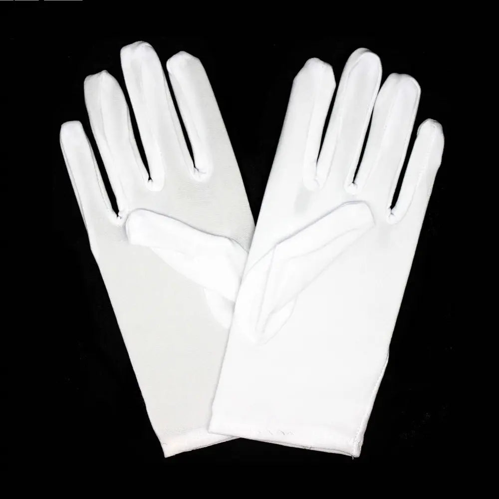 White Short Gloves (1 Pair) Adult Size - NextParty