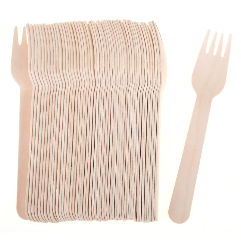 Wooden Forks 50pk Cutlery Pack - NextParty