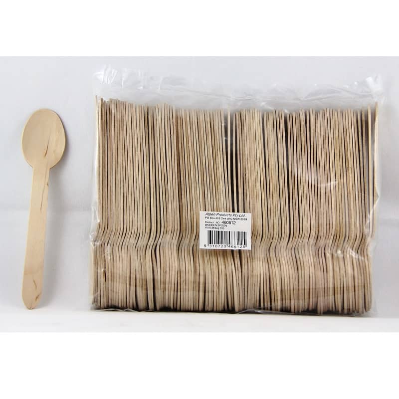 Wooden Spoons 100pk Cutlery Pack - NextParty